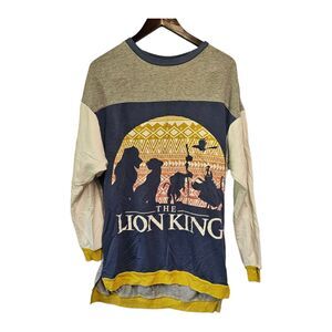 Disney THE‎ LION KING Oversized Tunic Sweatshirt Sleepwear Top SMALL
